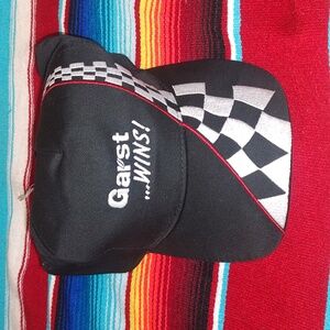 Vtg Garst Seed...Wins! Embroidered Race Track Black White Snapback Cap Hat New
